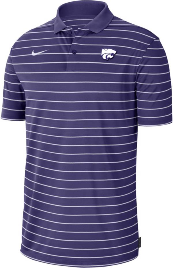 Nike Men's Kansas State Wildcats Purple Football Sideline Victory Dri-FIT Polo