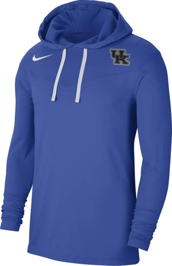 Nike Men's Kentucky Wildcats Blue Dri-FIT Hoodie T-Shirt product image