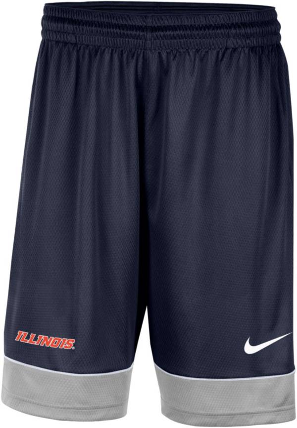 Nike Men's Illinois Fighting Illini Blue Dri-FIT Fast Break Shorts