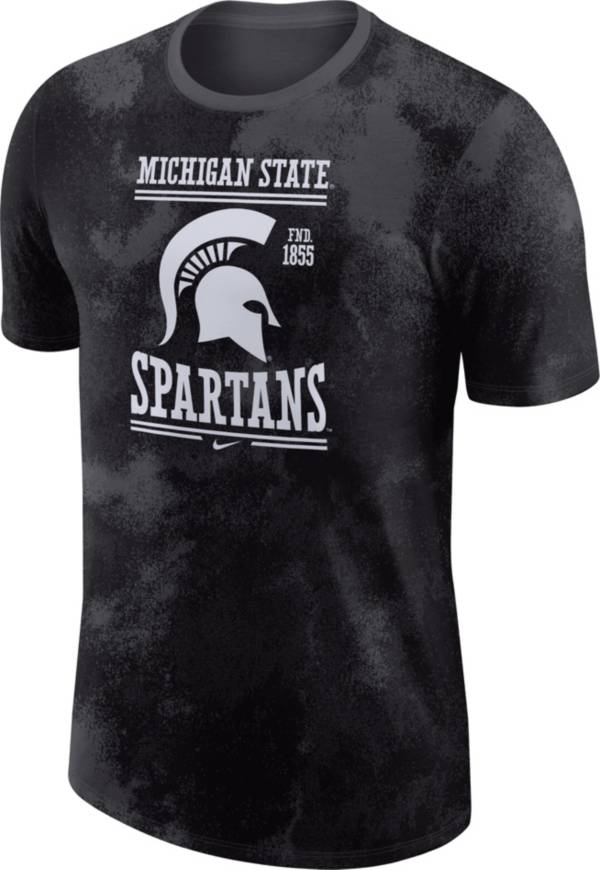 Nike Men's Michigan State Spartans Grey NRG Cotton T-Shirt