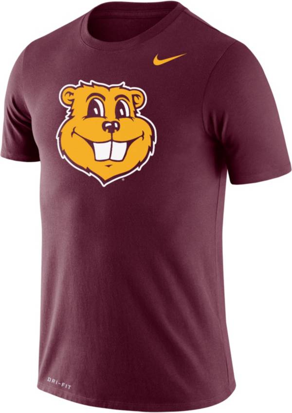Nike Men's Minnesota Golden Gophers Maroon Dri-FIT Legend Goldy Face T-Shirt