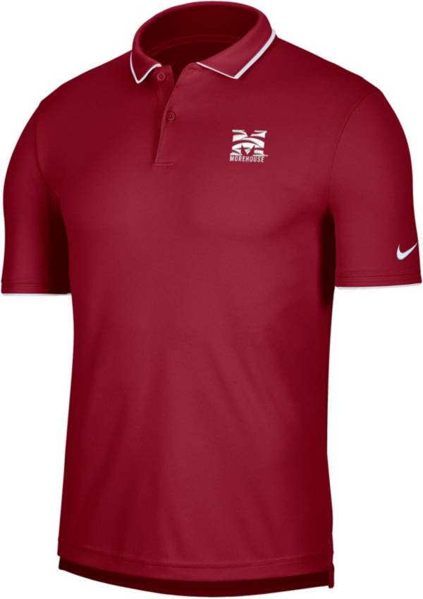 Nike Men's Morehouse College Maroon Tigers Maroon UV Collegiate Polo product image