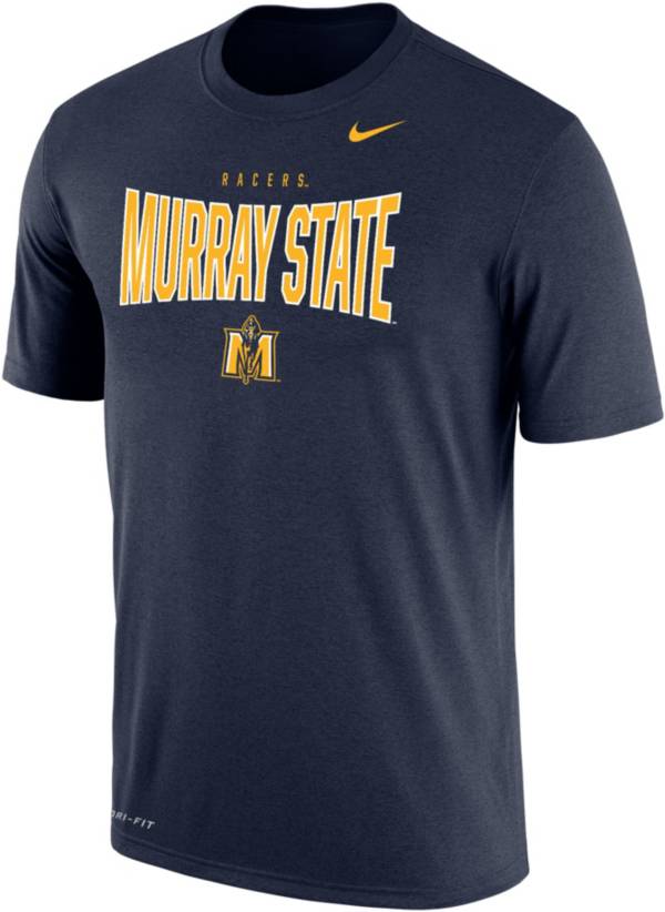 Nike Men's Murray State Racers Navy Blue Dri-FIT Cotton T-Shirt