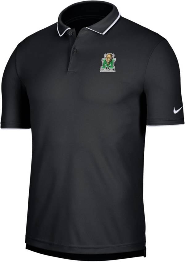 Nike Men's Marshall Thundering Herd Black UV Collegiate Polo