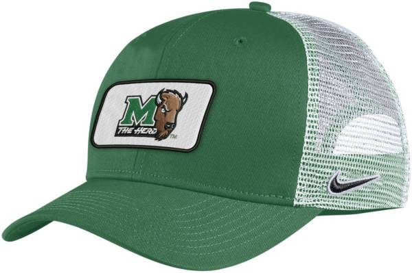 Nike Men's Marshall Thundering Herd Green Classic99 Trucker Hat