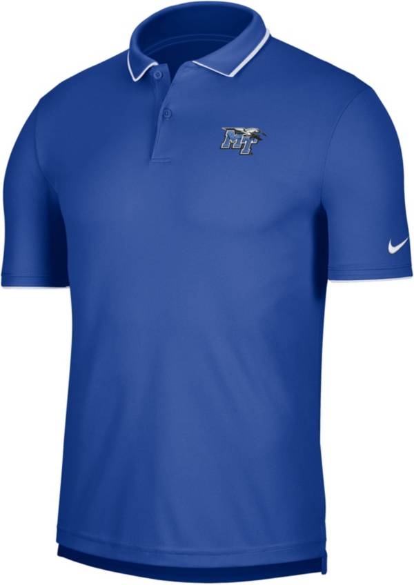 Nike Men's Middle Tennessee State Blue Raiders Blue UV Collegiate Polo