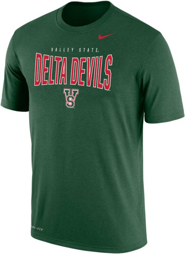 Nike Men's Mississippi Valley State Delta Devils Forest Green Dri-FIT Cotton T-Shirt product image