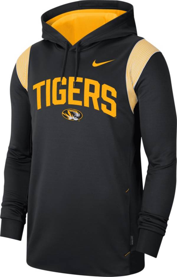 Nike Men's Missouri Tigers Black Therma-FIT Football Sideline Hoodie product image