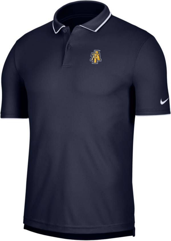 Nike Men's North Carolina A&T Aggies Aggie Blue UV Collegiate Polo product image