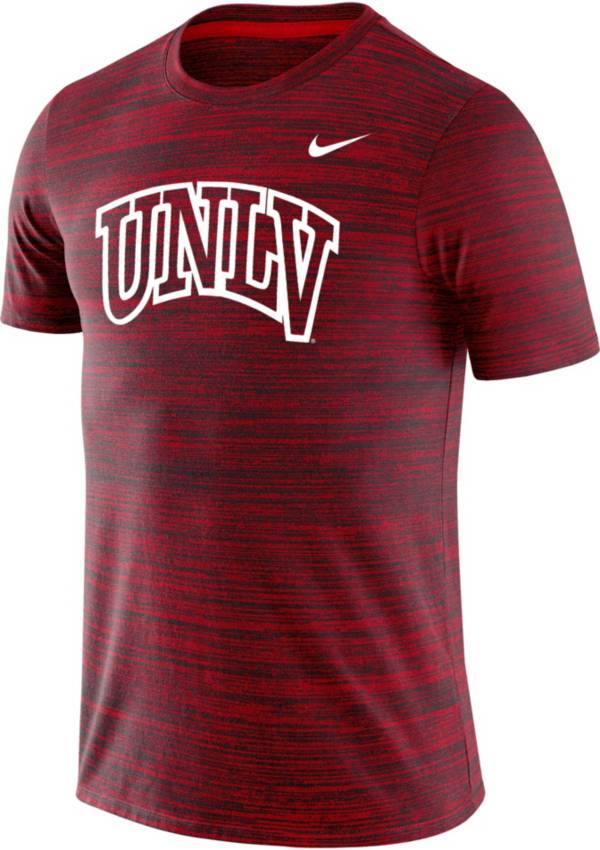 Nike Men's UNLV Rebels Scarlet Dri-FIT Velocity Stencil T-Shirt