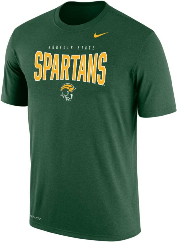 Nike Men's Norfolk State Spartans Green Dri-FIT Cotton T-Shirt