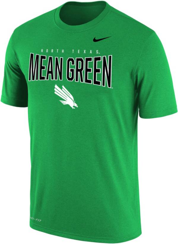 Nike Men's North Texas Mean Green Green Dri-FIT Cotton T-Shirt product image