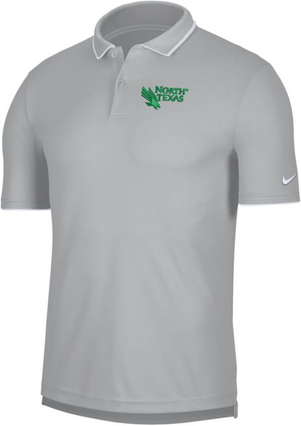 Nike Men's North Texas Mean Green Grey UV Collegiate Polo