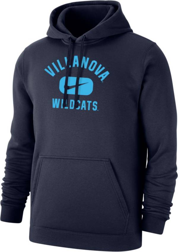 Nike Men's Villanova Wildcats Navy Club Fleece Wordmark Pullover Hoodie