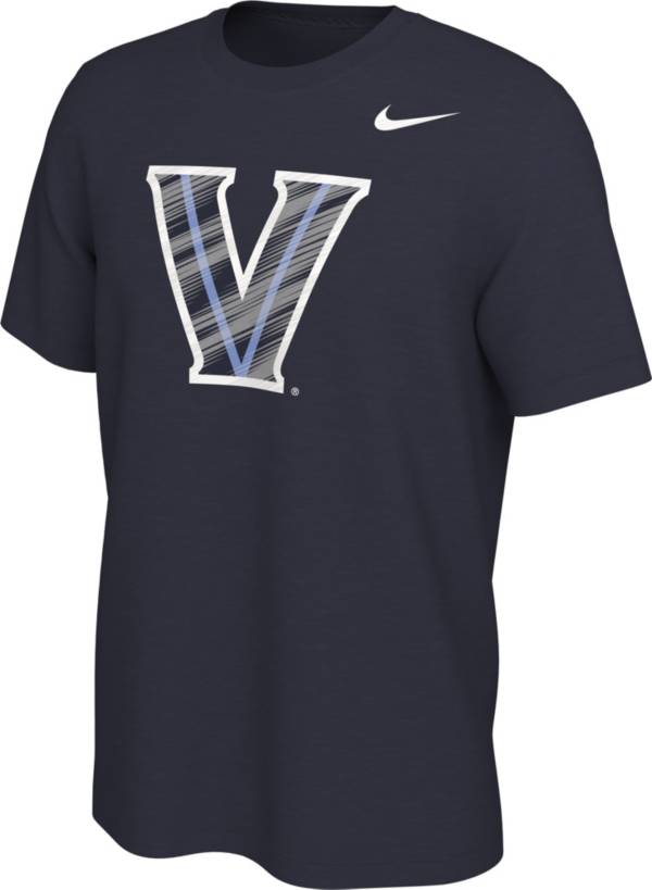 Nike Men's Villanova Wildcats Navy Gloss Logo Basketball T-Shirt