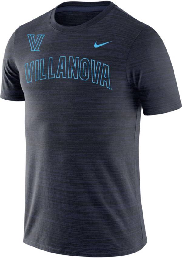 Nike Men's Villanova Wildcats Navy Dri-FIT Velocity Stencil T-Shirt