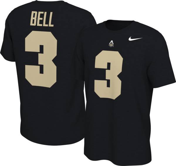 Nike Men's Purdue Boilermakers David Bell #3 Black Football Jersey T-Shirt