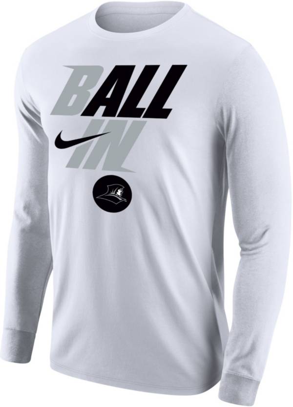 Nike Men's Providence Friars White 2022 Basketball BALL IN Bench Long Sleeve T-Shirt