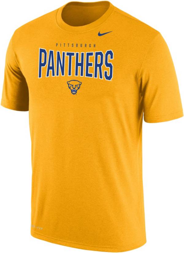 Nike Men's Pitt Panthers Gold Dri-FIT Cotton T-Shirt