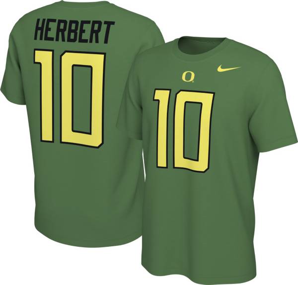 Nike Men's Oregon Ducks Justin Herbert #10 Green Football Jersey T-Shirt product image
