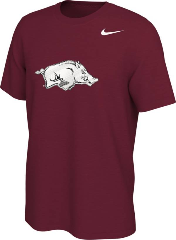 Nike Men's Arkansas Razorbacks Cardinal Gloss Logo Basketball T-Shirt product image