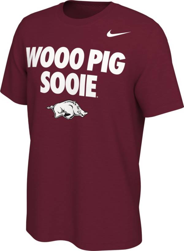 Nike Men's Arkansas Razorbacks Cardinal Wooo Pig Sooie Mantra T-Shirt product image