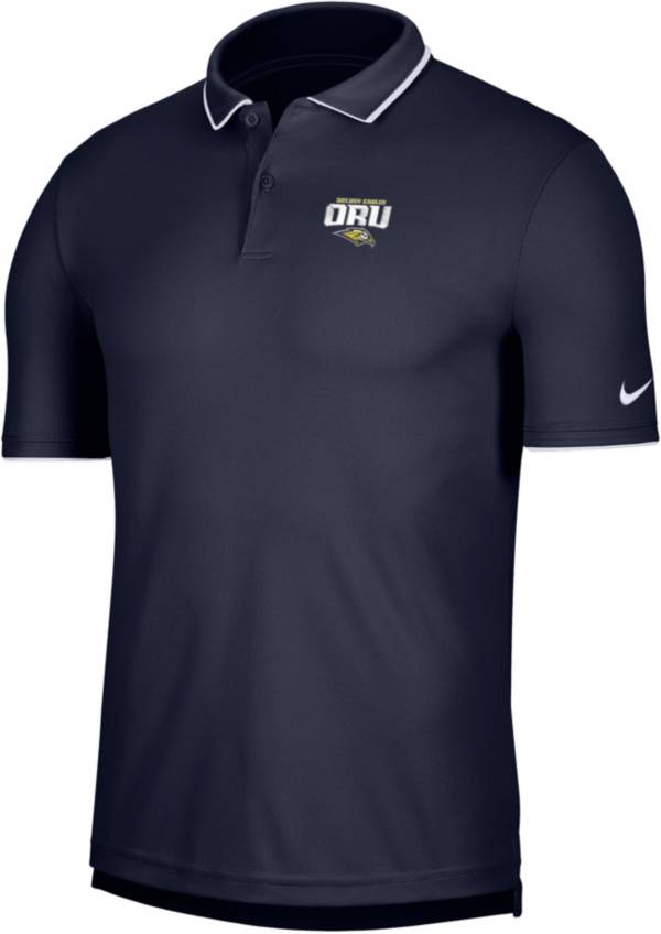 Nike Men's Oral Roberts Golden Eagles Navy Blue UV Collegiate Polo product image