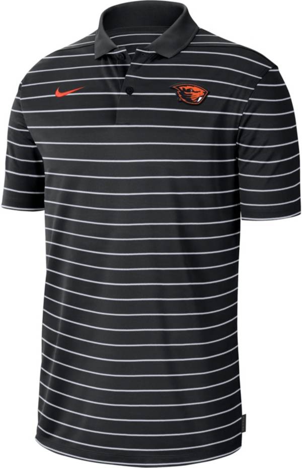 Nike Men's Oregon State Beavers Black Football Sideline Victory Dri-FIT Polo