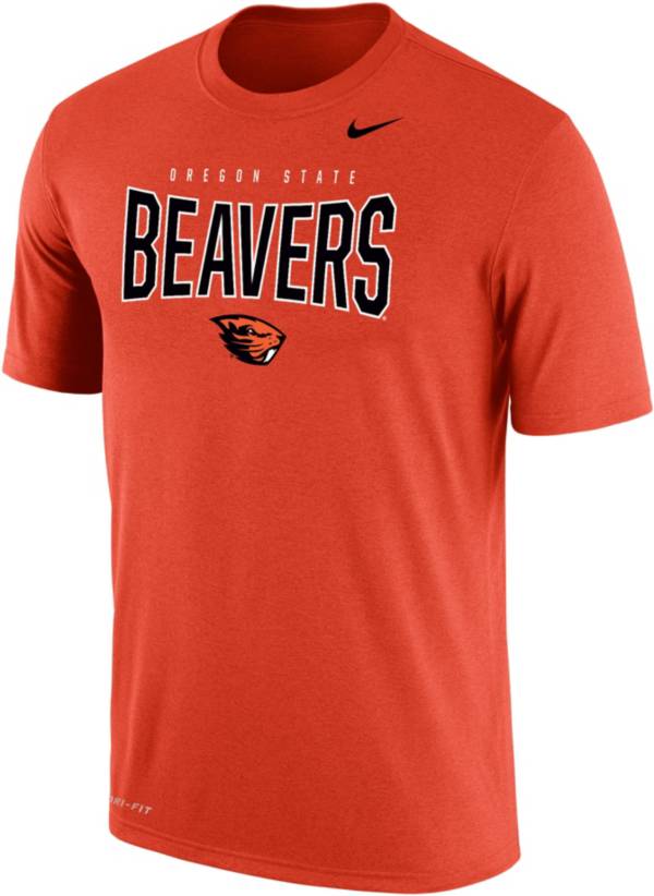 Nike Men's Oregon State Beavers Orange Dri-FIT Cotton T-Shirt