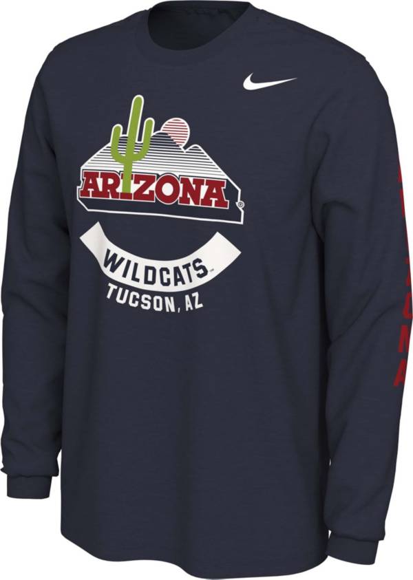 Nike Men's Arizona Wildcats Navy Vault Logo Long Sleeve T-Shirt product image