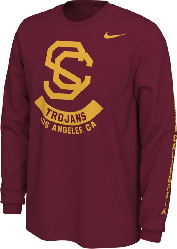 Nike Men's USC Trojans Cardinal Vault Logo Long Sleeve T-Shirt product image