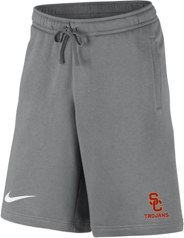 Nike Men's USC Trojans Grey Club Fleece Shorts product image