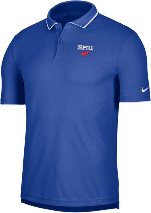 Nike Men's Southern Methodist Mustangs Blue UV Collegiate Polo