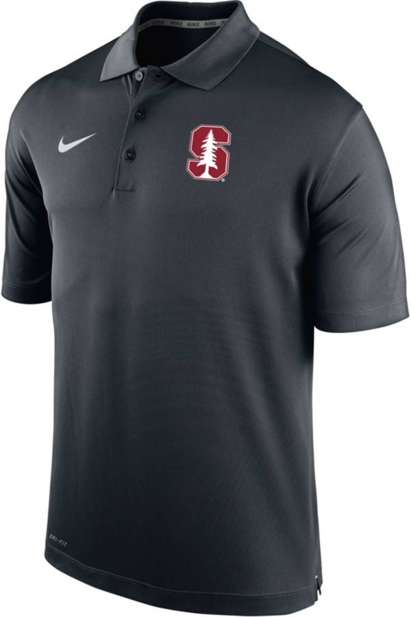 Nike Men's Stanford Cardinal Black Varsity Polo