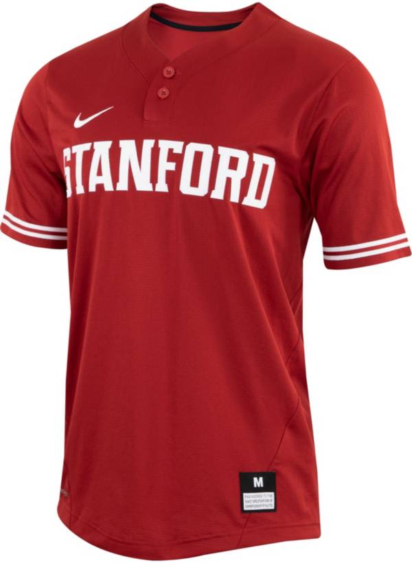 Nike Men's Stanford Cardinal Cardinal Two Button Replica Baseball Jersey product image