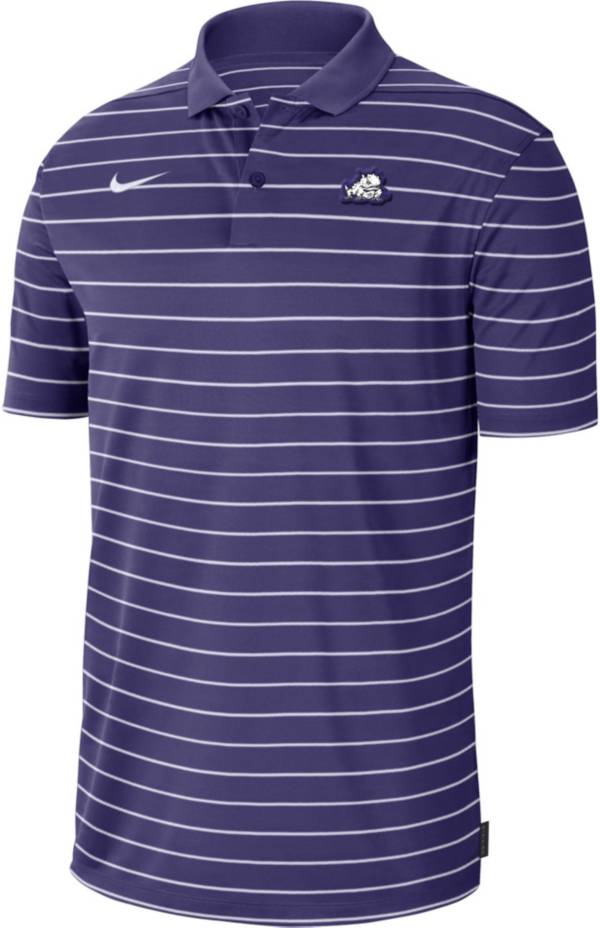 Nike Men's TCU Horned Frogs Purple Football Sideline Victory Dri-FIT Polo