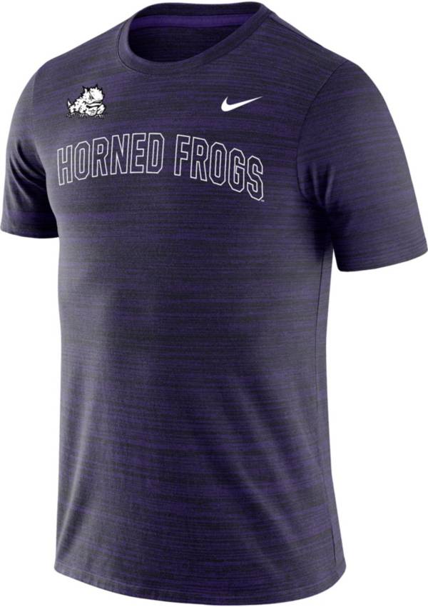 Nike Men's TCU Horned Frogs Purple Dri-FIT Velocity Stencil T-Shirt