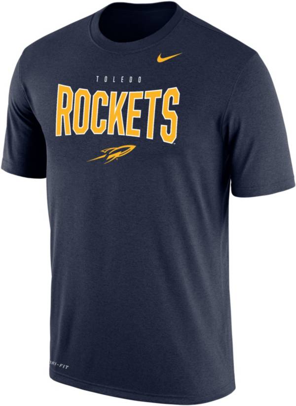 Nike Men's Toledo Rockets Midnight Blue Dri-FIT Cotton T-Shirt