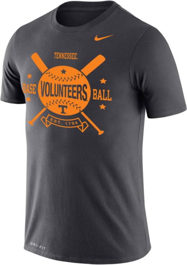 Nike Men's Tennessee Volunteers Dri-FIT Legend Wordmark Grey T-Shirt