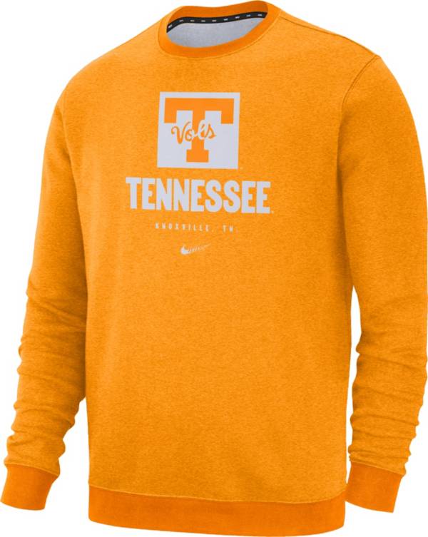 Nike Men's Tennessee Volunteers Tennessee Orange Club Fleece Crew Neck Sweatshirt