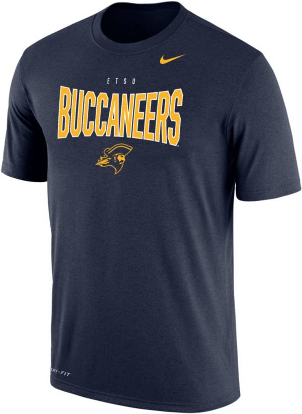 Nike Men's East Tennessee State Buccaneers Navy Dri-FIT Cotton T-Shirt product image