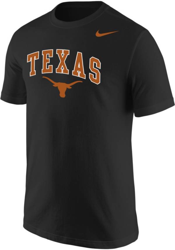 Nike Men's Texas Longhorns Black Core Cotton Arch T-Shirt