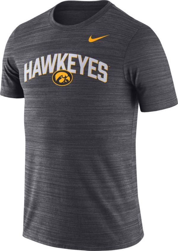 Nike Men's Iowa Hawkeyes Black Dri-FIT Velocity Football T-Shirt product image