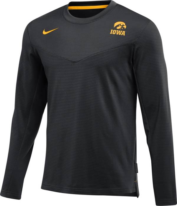 Nike Men's Iowa Hawkeyes Black Dri-FIT Crew Long Sleeve T-Shirt product image
