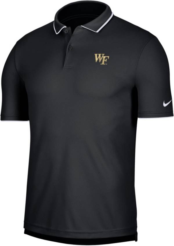 Nike Men's Wake Forest Demon Deacons Black UV Collegiate Polo