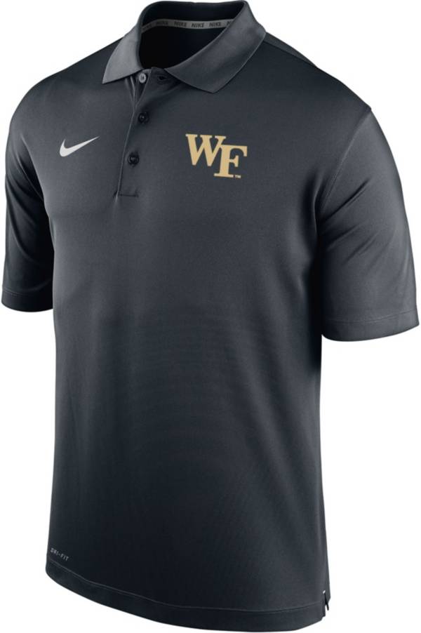 Nike Men's Wake Forest Demon Deacons Black Varsity Polo