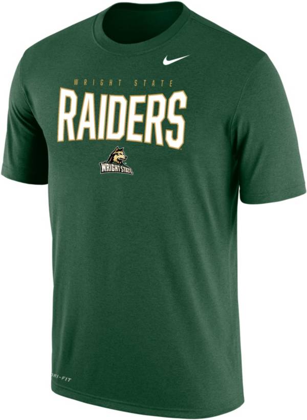 Nike Men's Wright State Raiders Green Dri-FIT Cotton T-Shirt product image