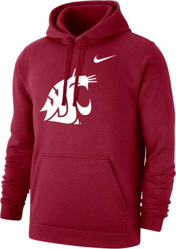Nike Men's Washington State Cougars Crimson Club Fleece Pullover Hoodie product image