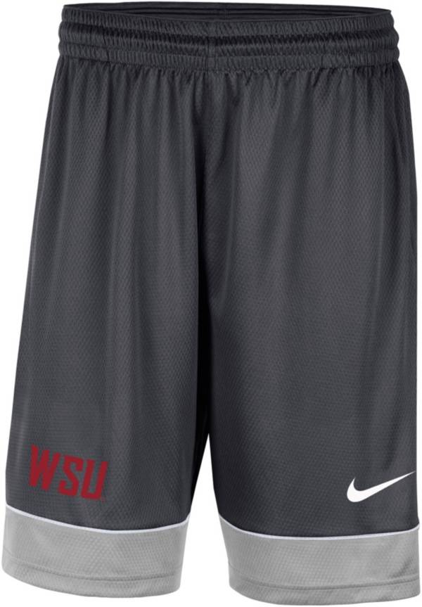 Nike Men's Washington State Cougars Grey Dri-FIT Fast Break Shorts