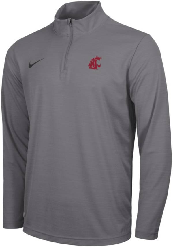 Nike Men's Washington State Cougars Grey Intensity Quarter-Zip Shirt